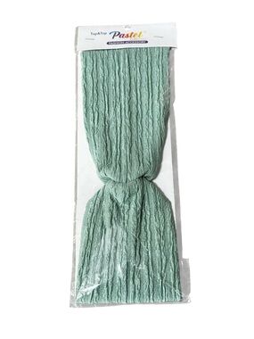 Top & Top headband textured crinkled fabric stylish knotted center pastel green